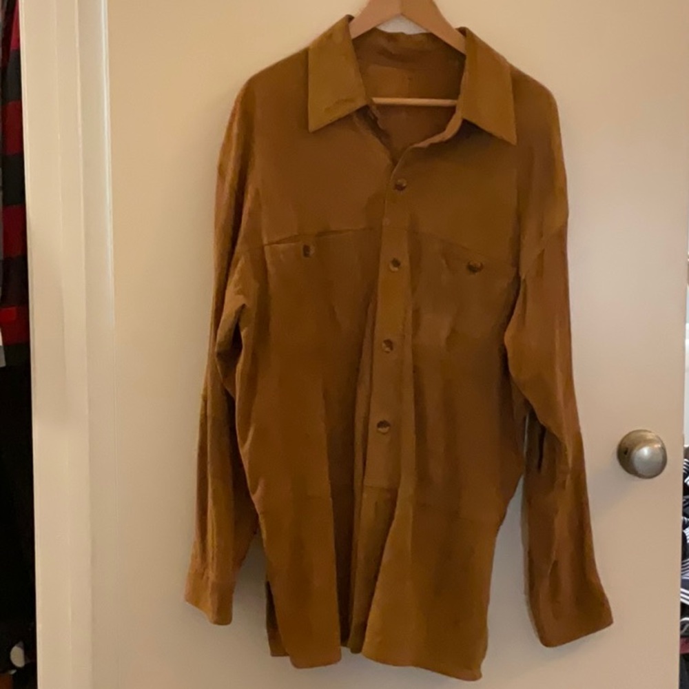 Vintage suede reversible shacket size XL